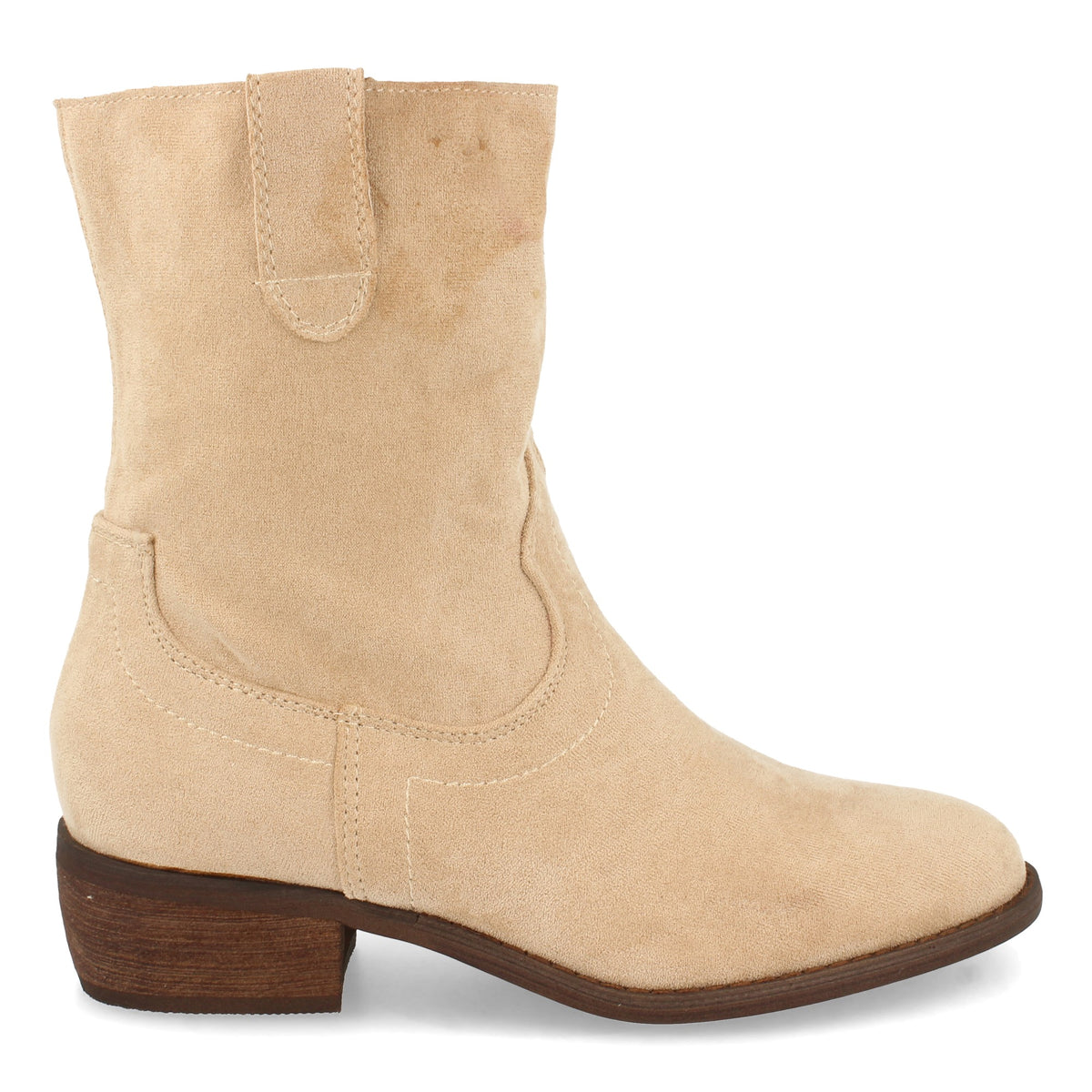 Botines Beige Tacón Mujer Niobe 001