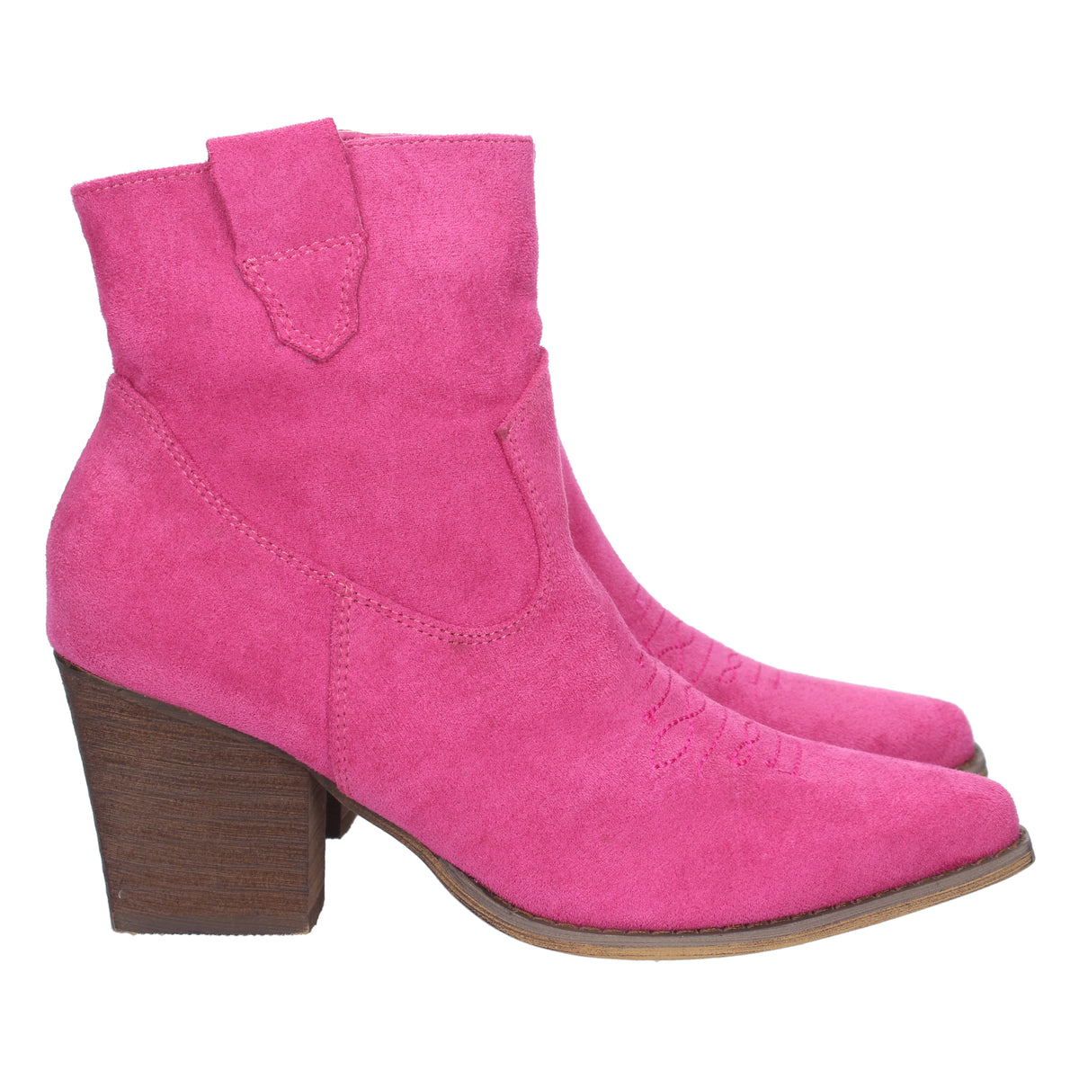 Botines Fucsia Tacón Mujer Niobe 002