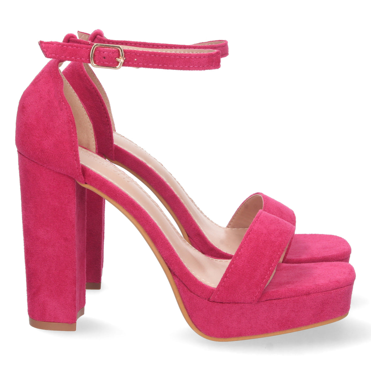 Sandalias Rosa Fucsia Tacón Alto Mujer Faustina 002