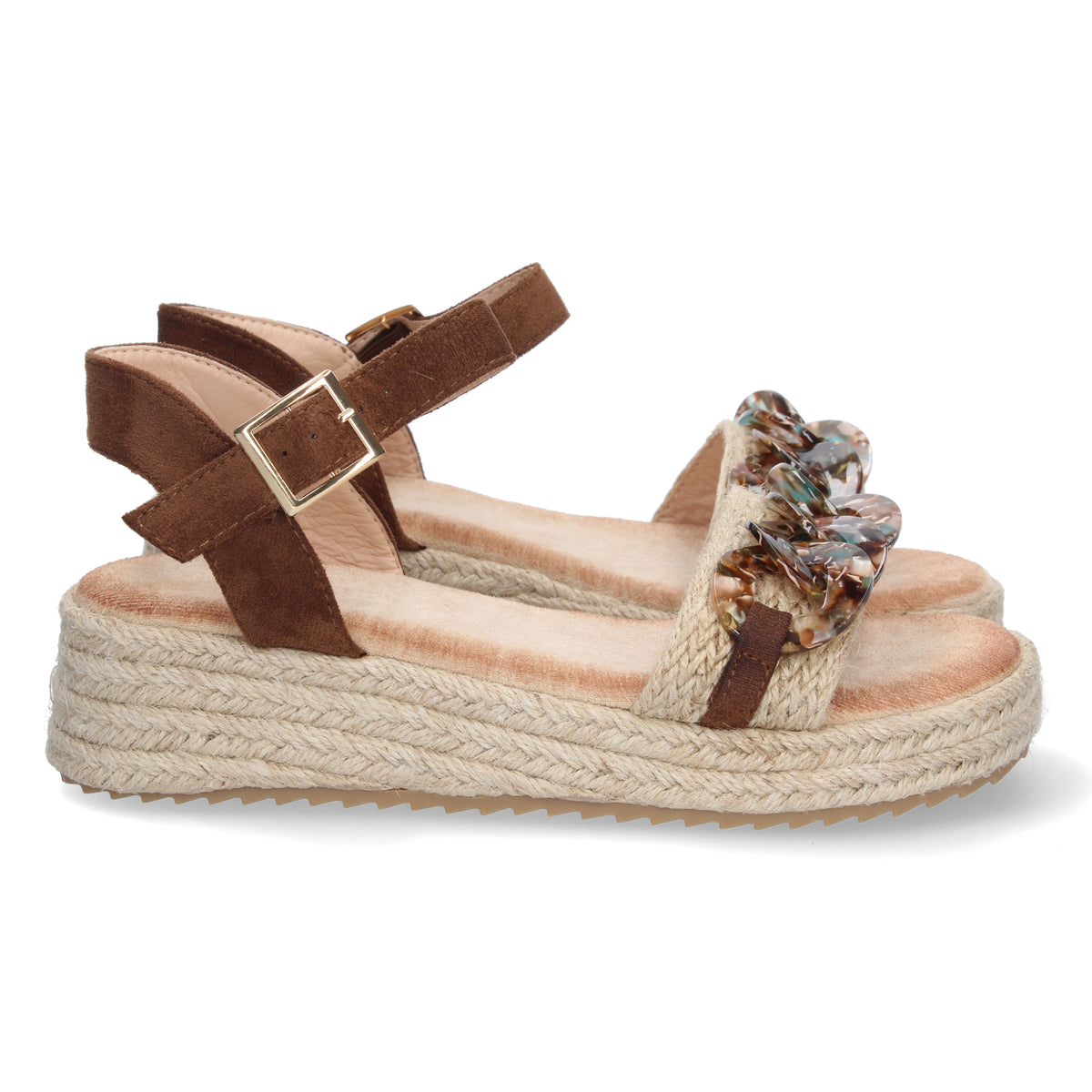 Sandalias Marrones Plataforma Mujer Selene 001