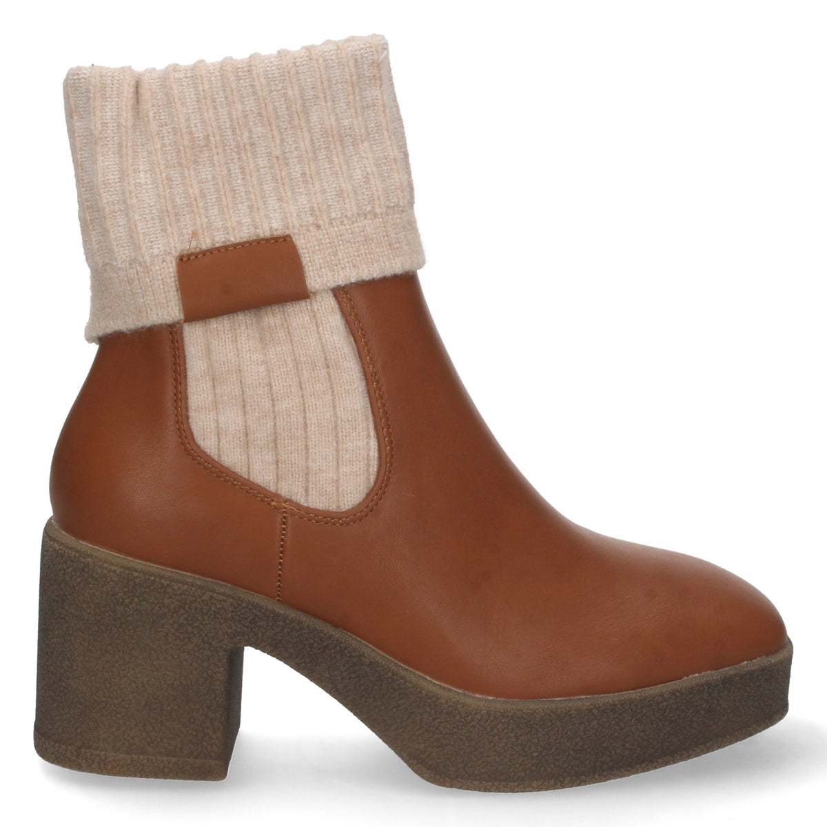 Botines Camel Tacón Mujer Valentina 001