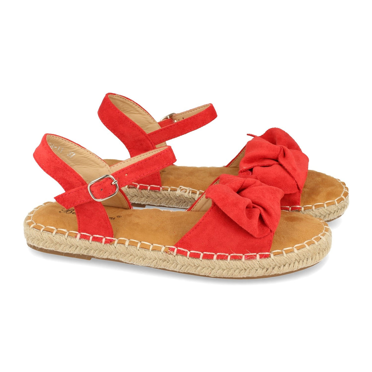 Sandalias Rojas Planas Mujer Calipso 001