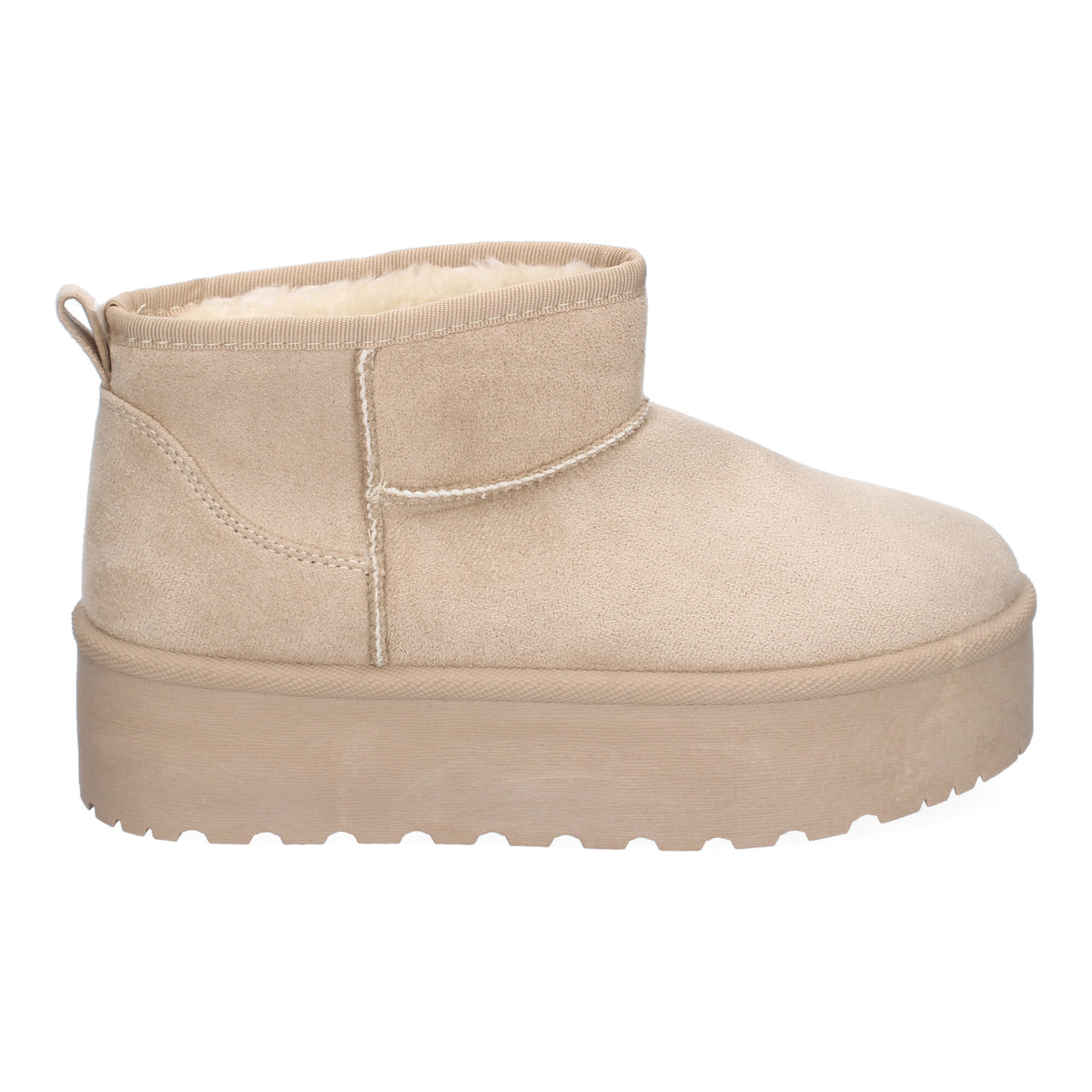 Botines Beige Plataforma Mujer Calipso 004