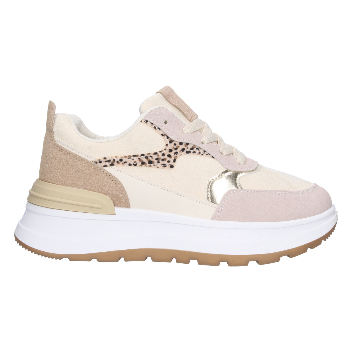 Deportivas Mujer Cecilia-Beige