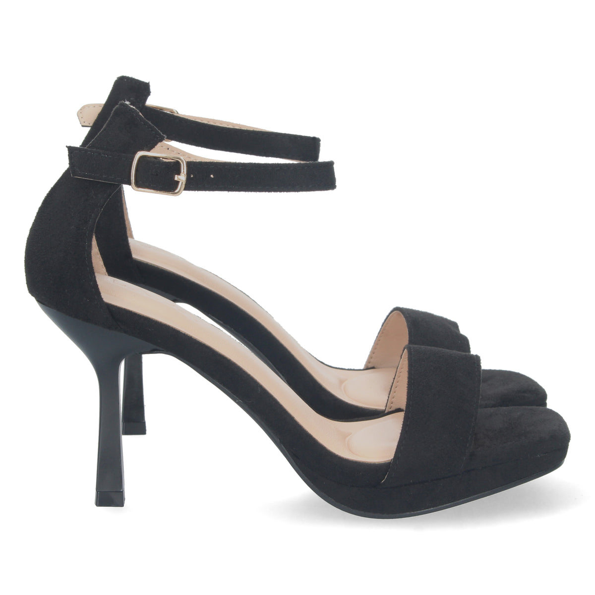 Sandalias Negras Tacón Medio Mujer Sophia 001