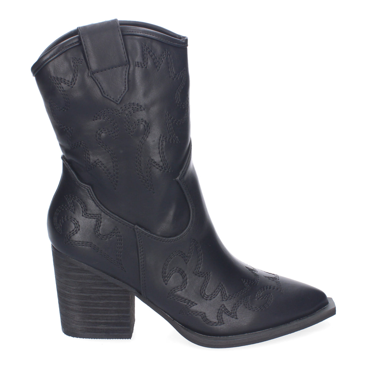 Botines Negros Tacon Mujer Diana 003