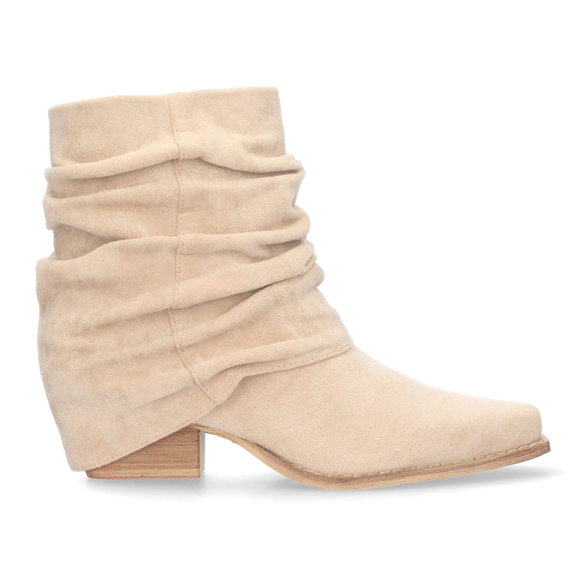 Botines Beige Tacón Mujer Beatriz 003