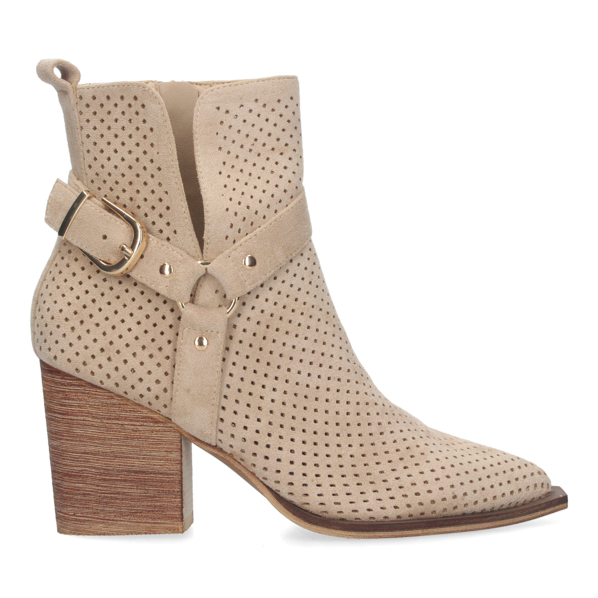 Botines Beige Tacón Mujer Drusila 005