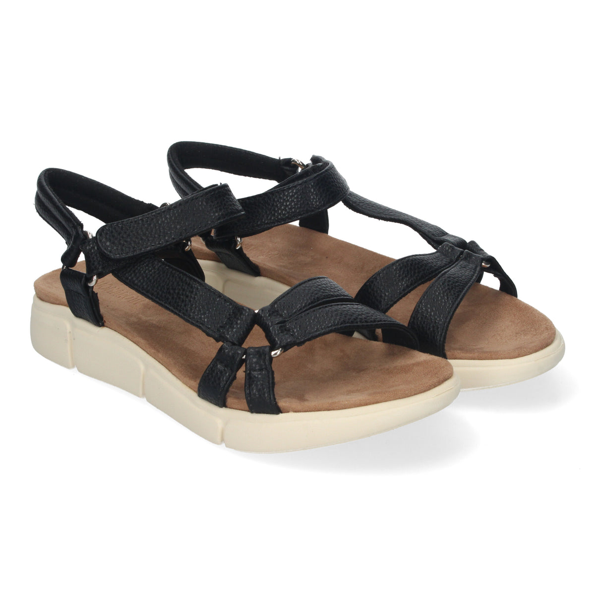 Sandalias Negras Planas Mujer Julia 001