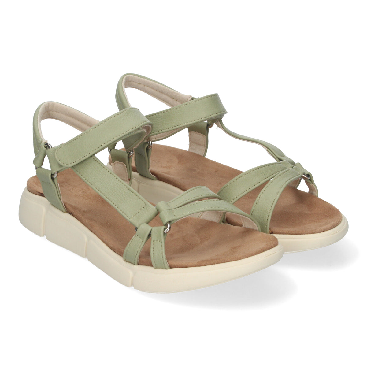 Sandalias Verdes Planas Mujer Julia 001