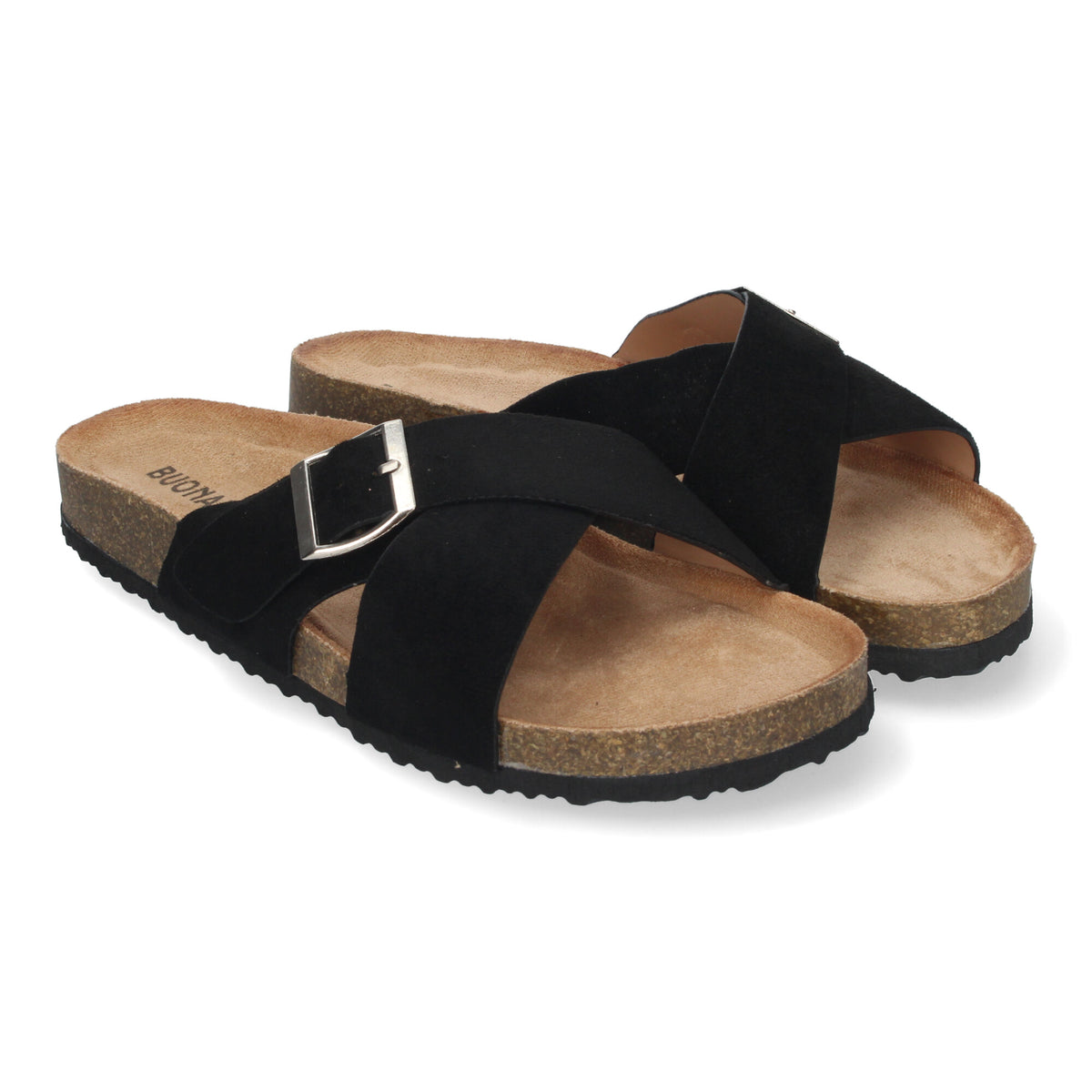 Sandalias Negras Planas Mujer Naiad 001