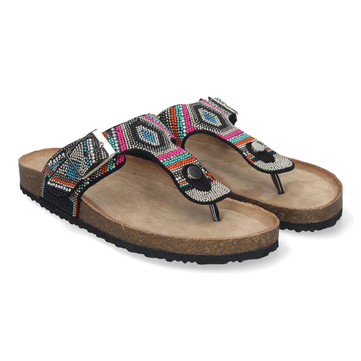 Sandalias Negras Planas Mujer Freya 003