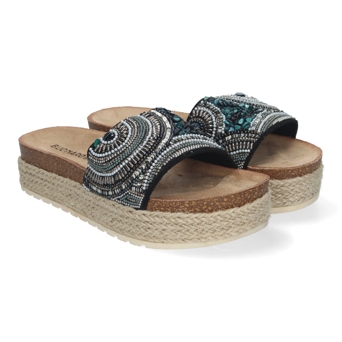 Sandalias Negras Plataforma Mujer Antonia 001