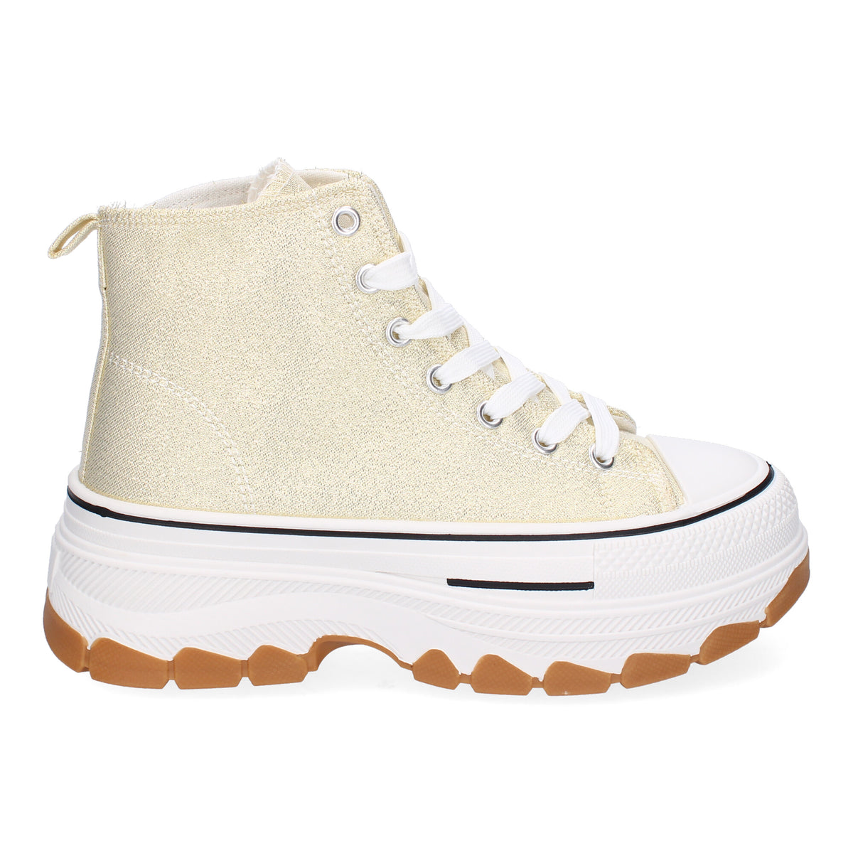 Deportivas Doradas High Top Mujer Julia 001