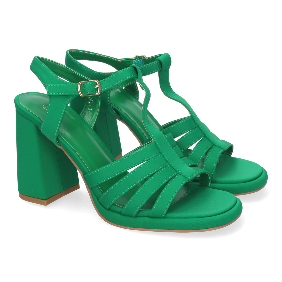 Sandalias Verdes Tacón Alto Mujer Danae 001