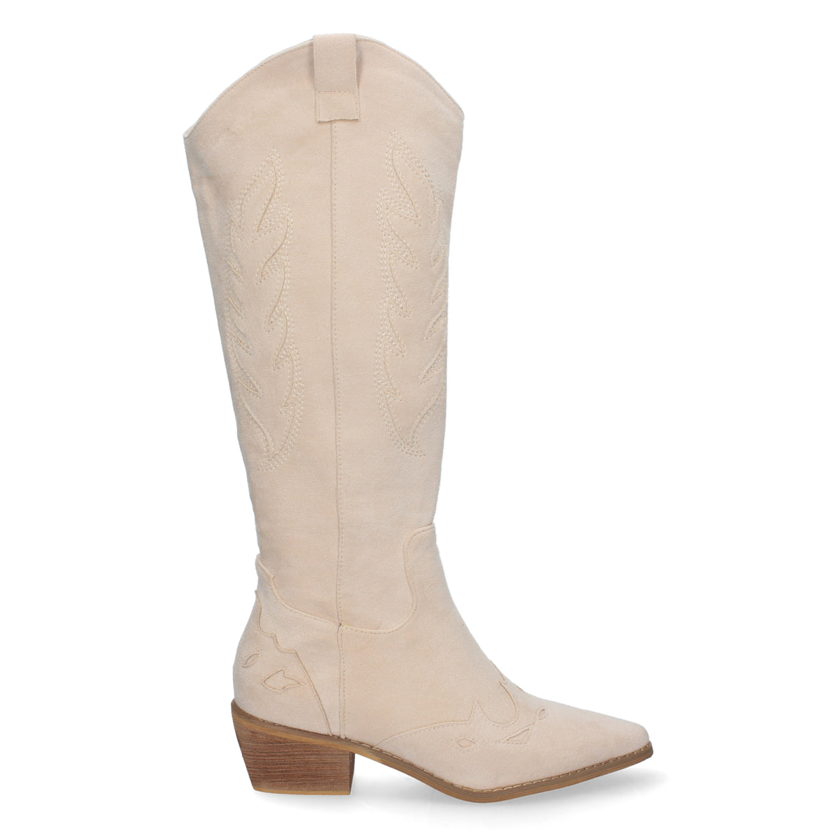 Botas Beige Tacón Mujer Andromeda 002