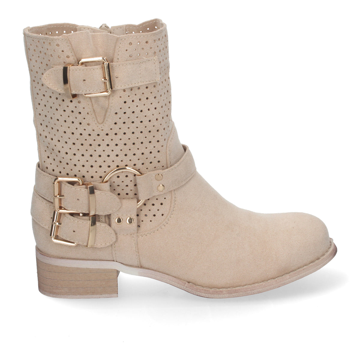 Botines Beige Tacón Mujer Drusila 003