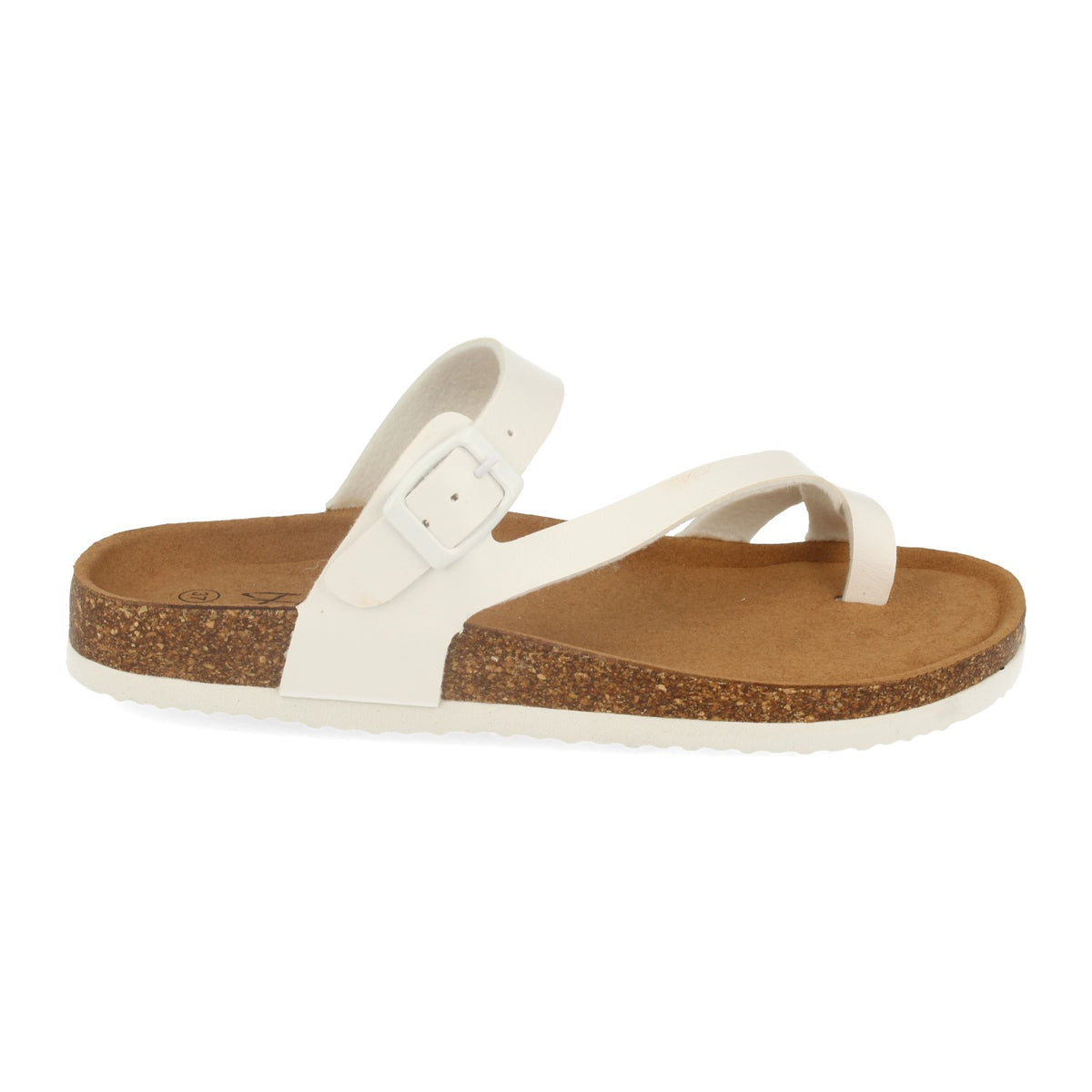 Sandalias Blancas Planas Mujer Astrid 002