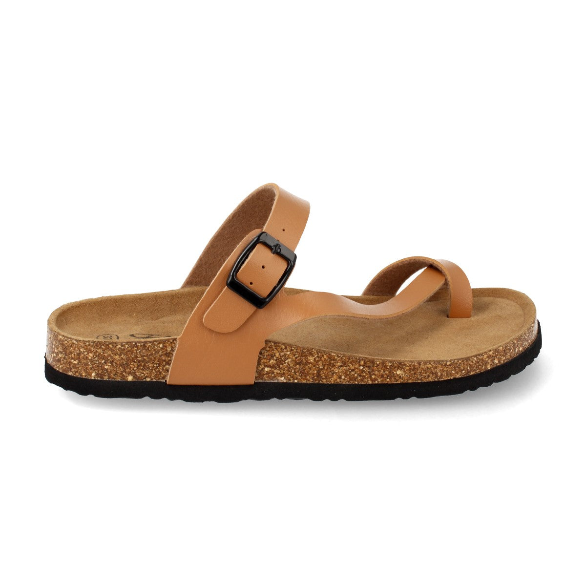 Sandalias Marrones Camel Planas Mujer Astrid 002