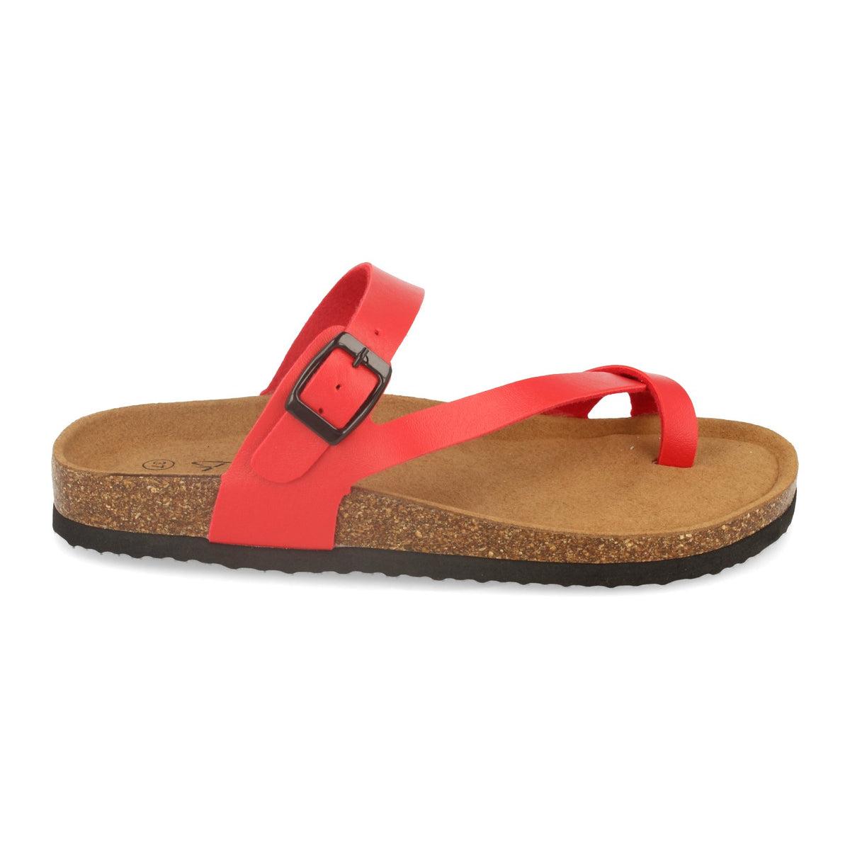 Sandalias Rojas Planas Mujer Astrid 002