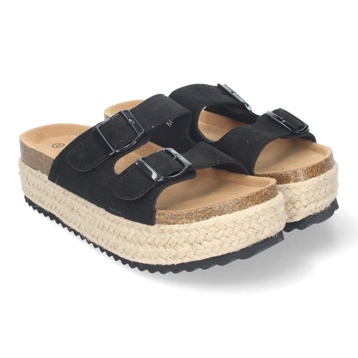 Sandalias Negras Plataforma Mujer Megara 004