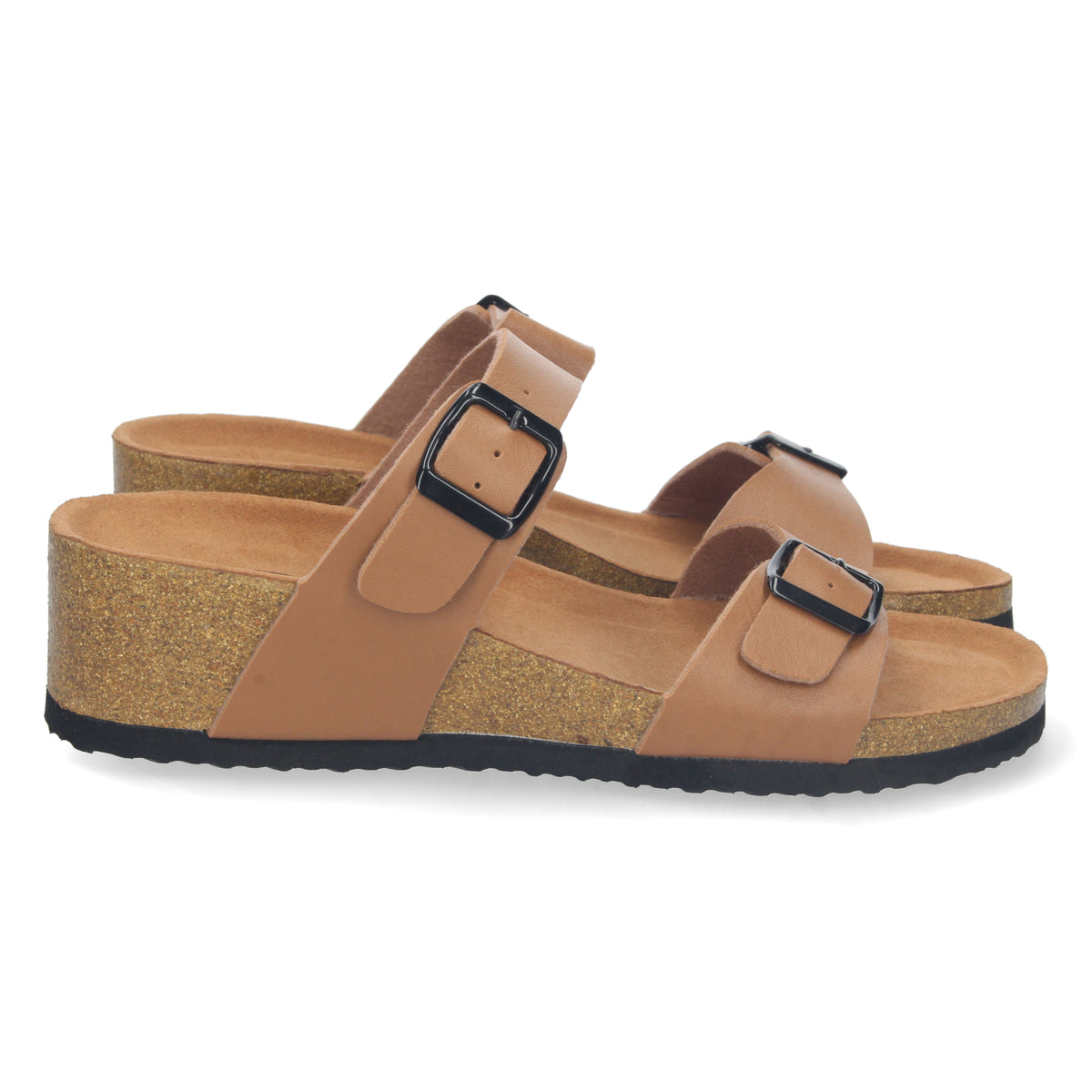 Sandalias Marrones Taupe Cuña Mujer Hestia 001