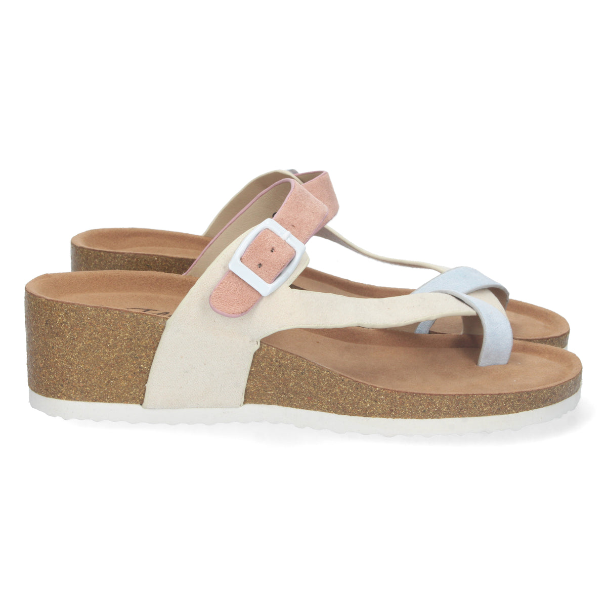 Sandalias Beige Cuña Mujer Amalia 003