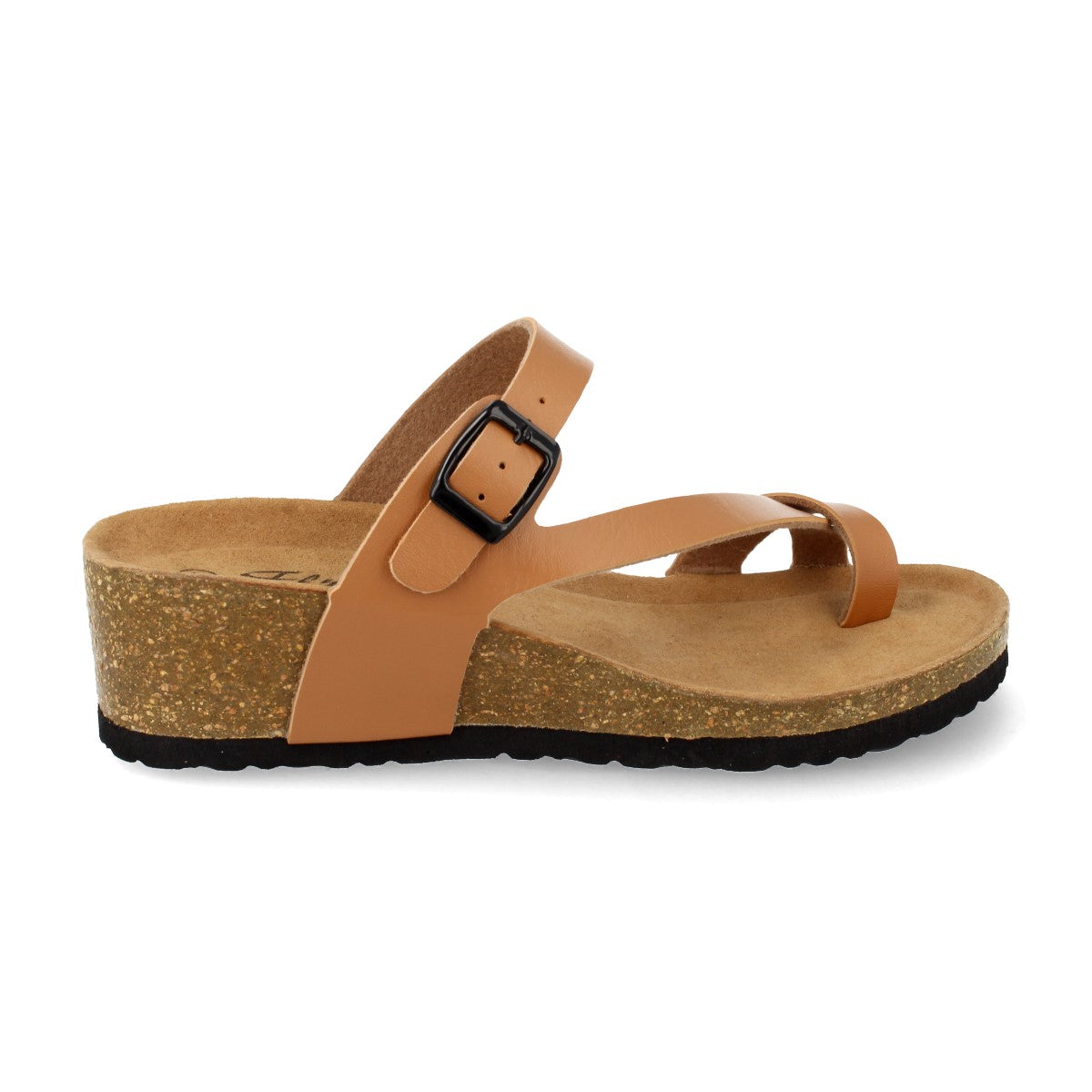 Sandalias Marrones Camel Cuña Mujer Amalia 001