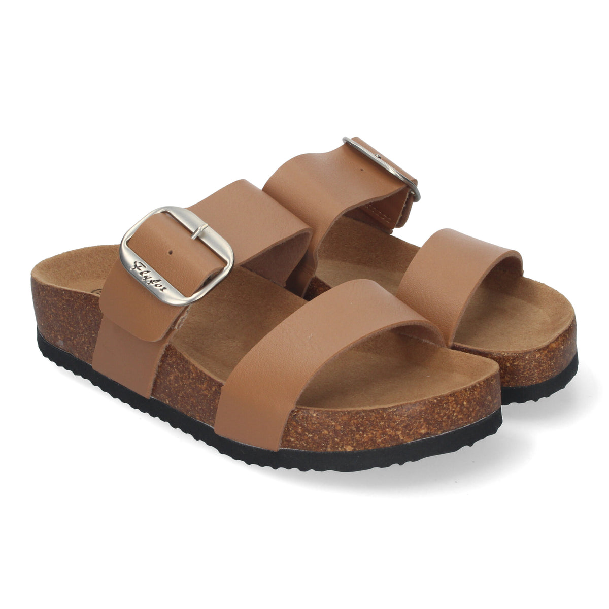 Sandalias Marrones Taupe Planas Mujer Helena 001