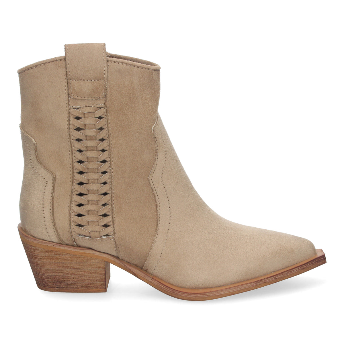 Botines Beige Tacón Mujer Marcela 002