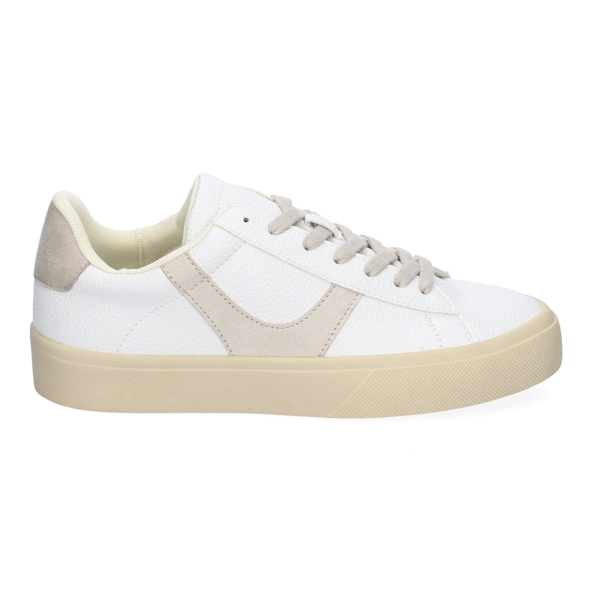 Deportivas Blancas y Beige Mujer Valentina 002