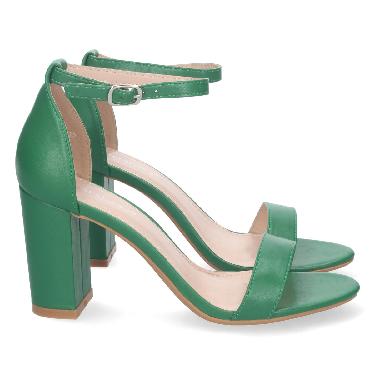 Sandalias Verdes Tacón Alto Mujer Cleopatra 002