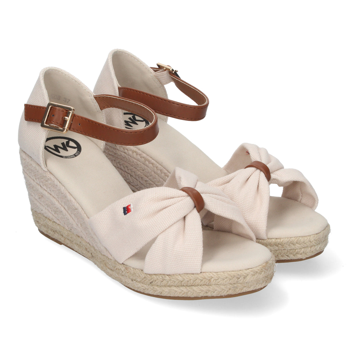 Sandalias Blancas Cuña Mujer Elissa 001