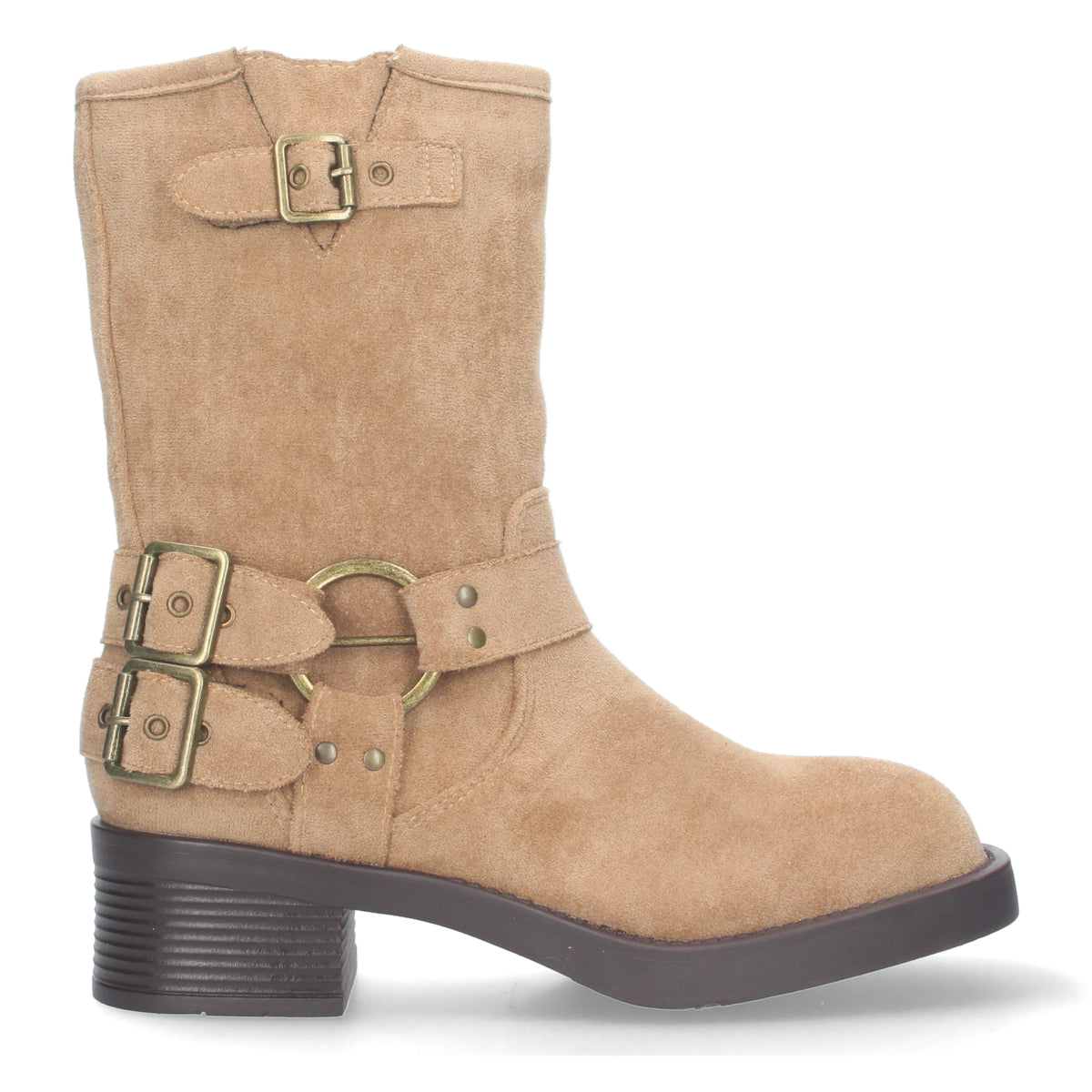 Botas Beige Tacón Mujer Vesta 001