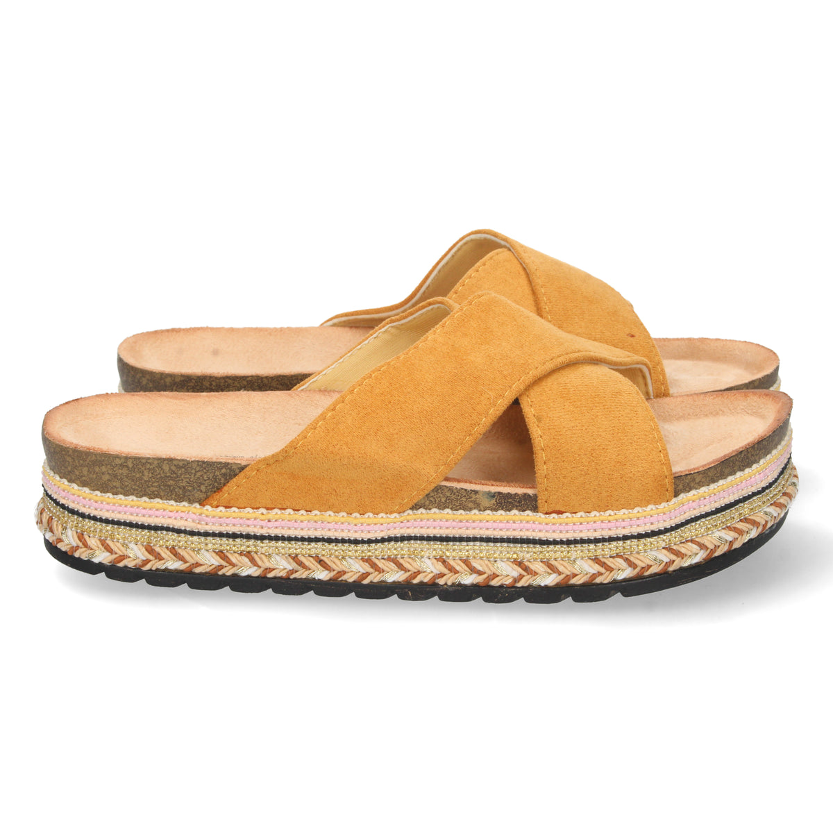 Sandalias Marrones Camel Plataforma Mujer Agripina 002