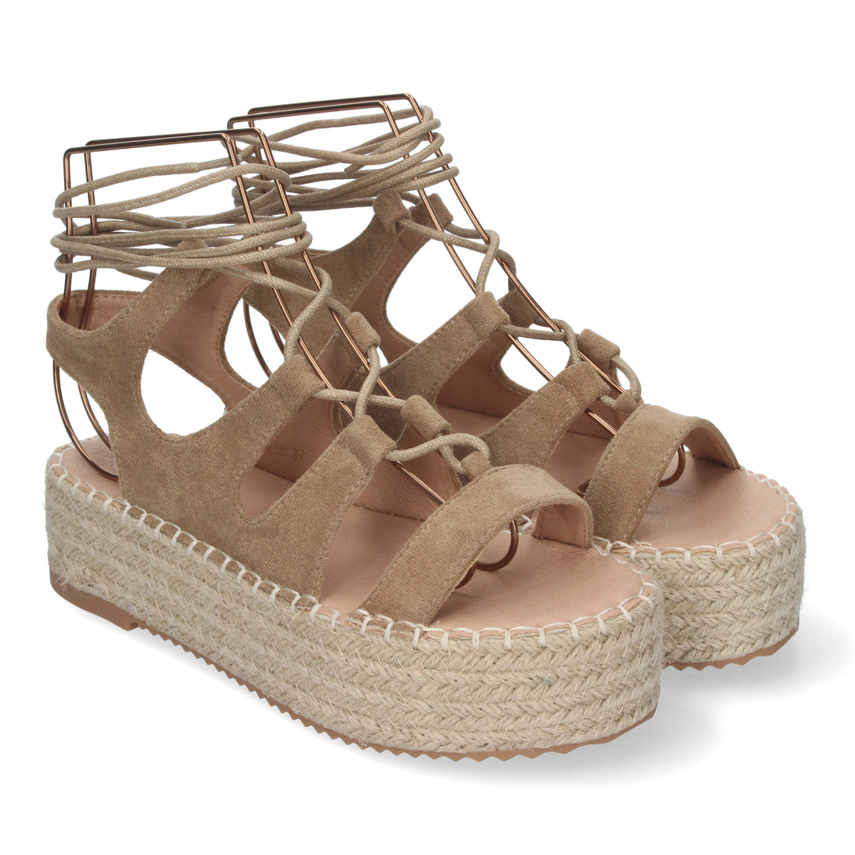 Sandalias Marrones Taupe Plataforma Mujer Antheia 001