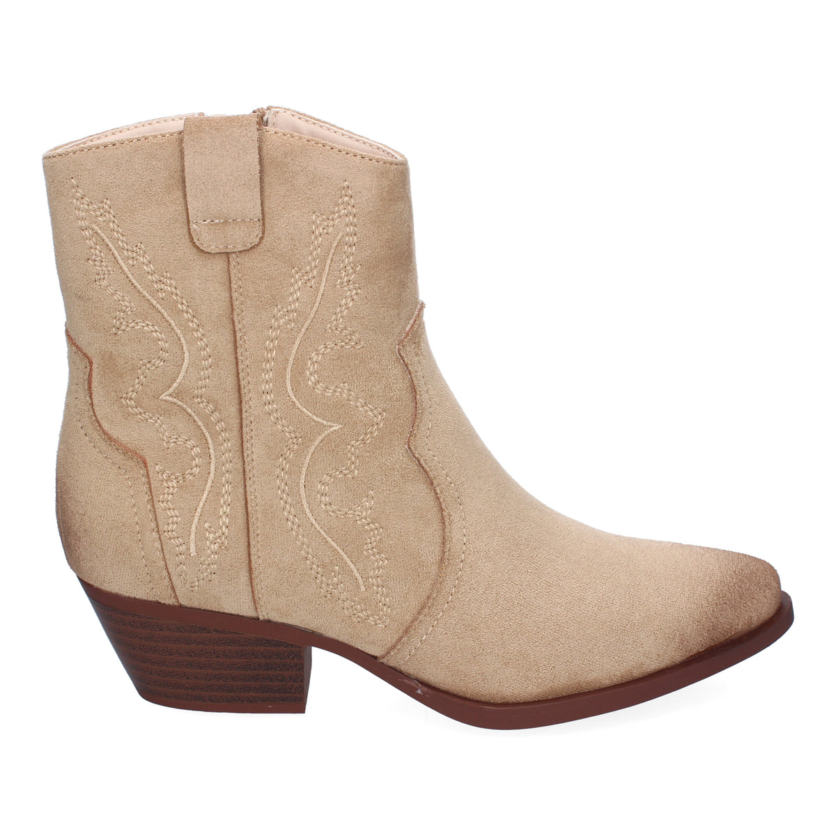 Botines Beige Tacon Mujer Astrid 004