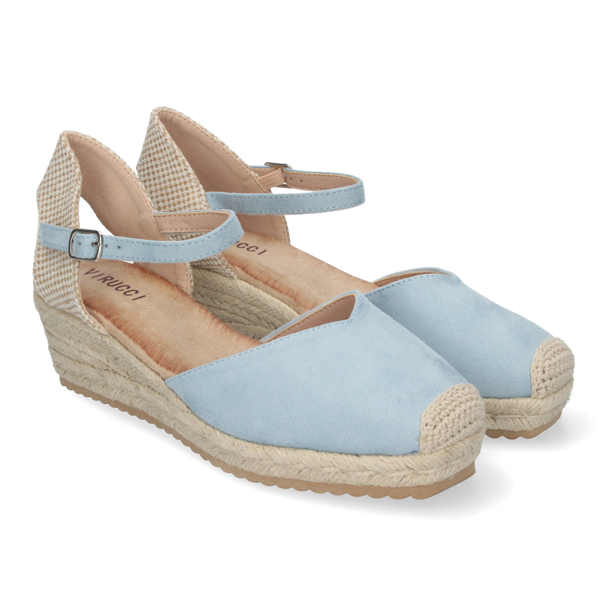 Sandalias Azules Celeste Cuña Mujer Clio 003