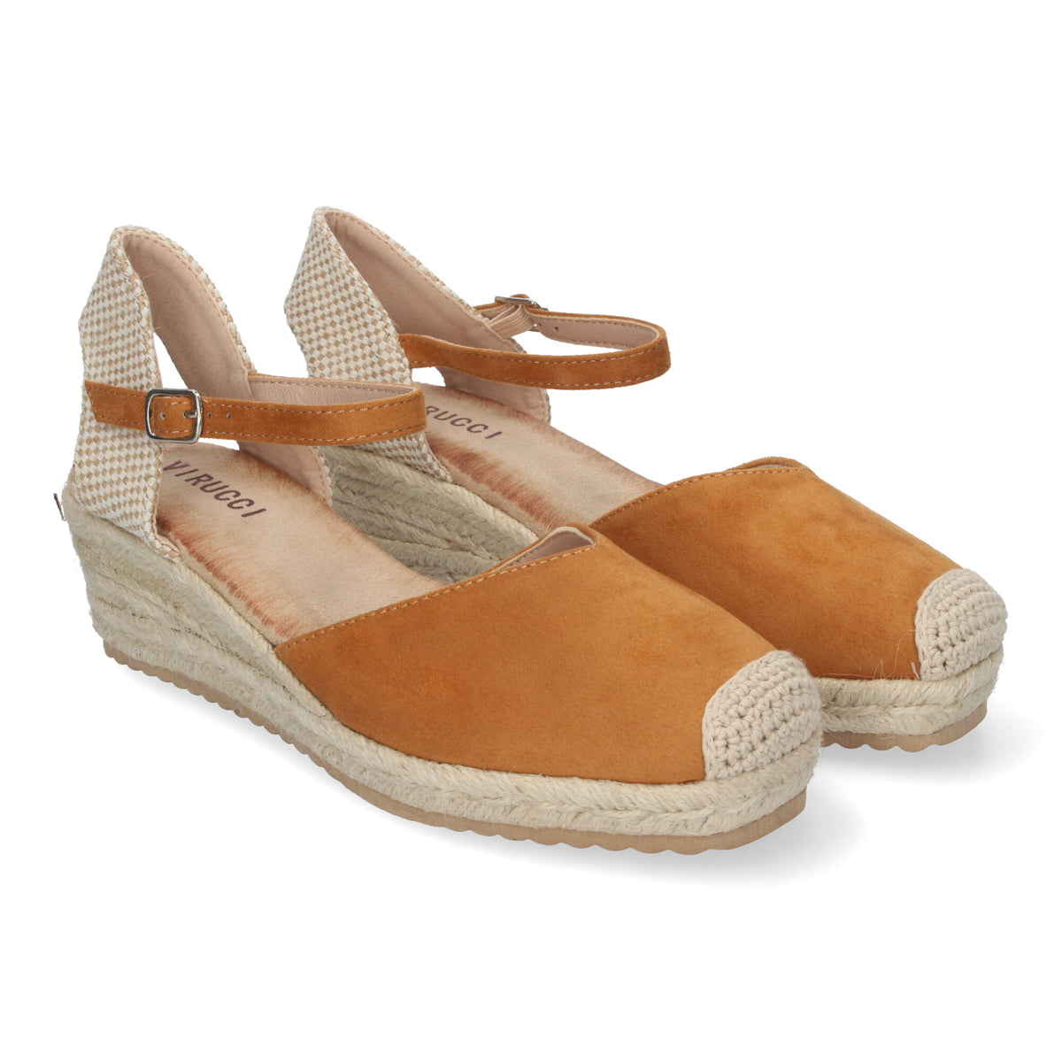 Sandalias Marrones Cuero Cuña Mujer Clio 003