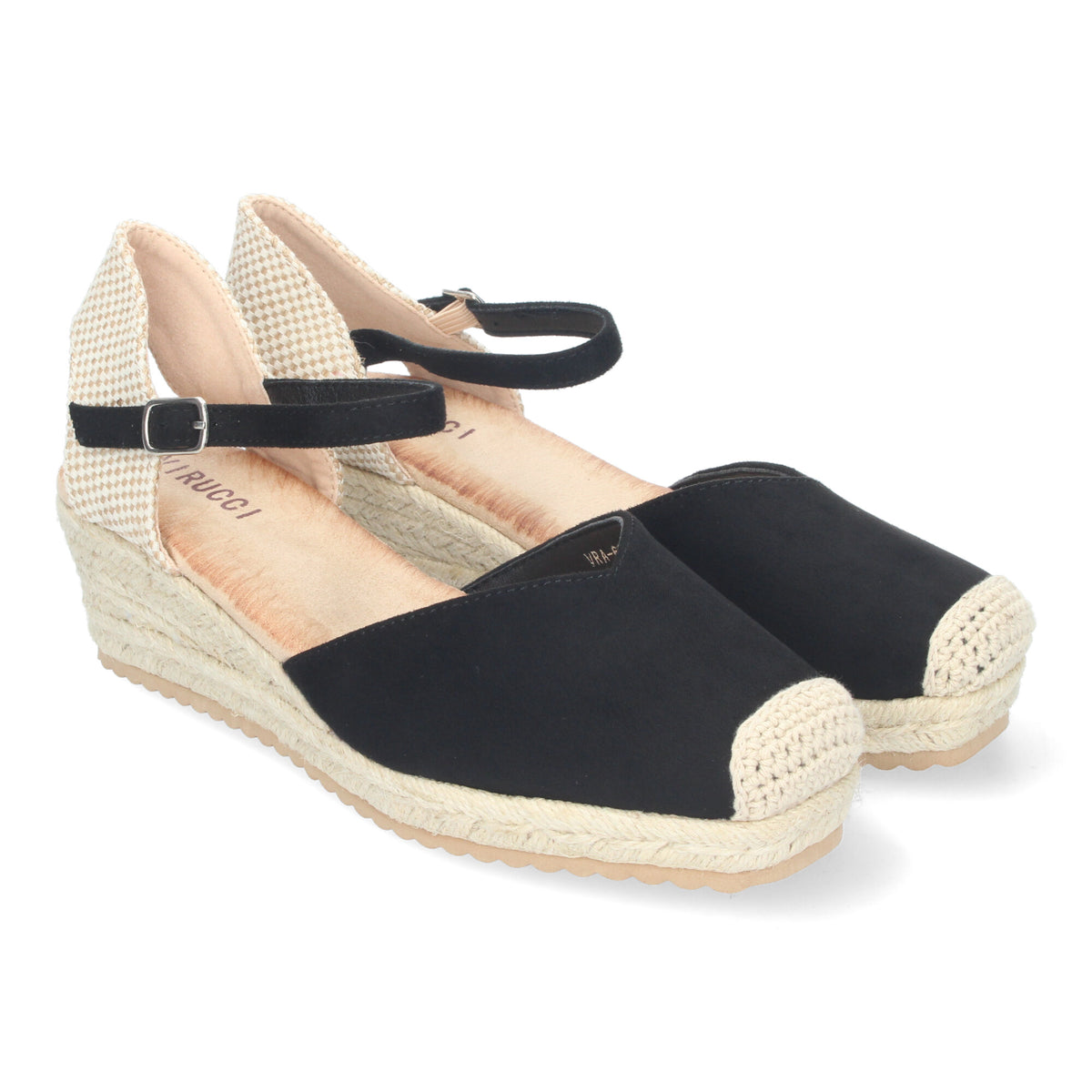 Sandalias Negras Cuña Mujer Clio 003