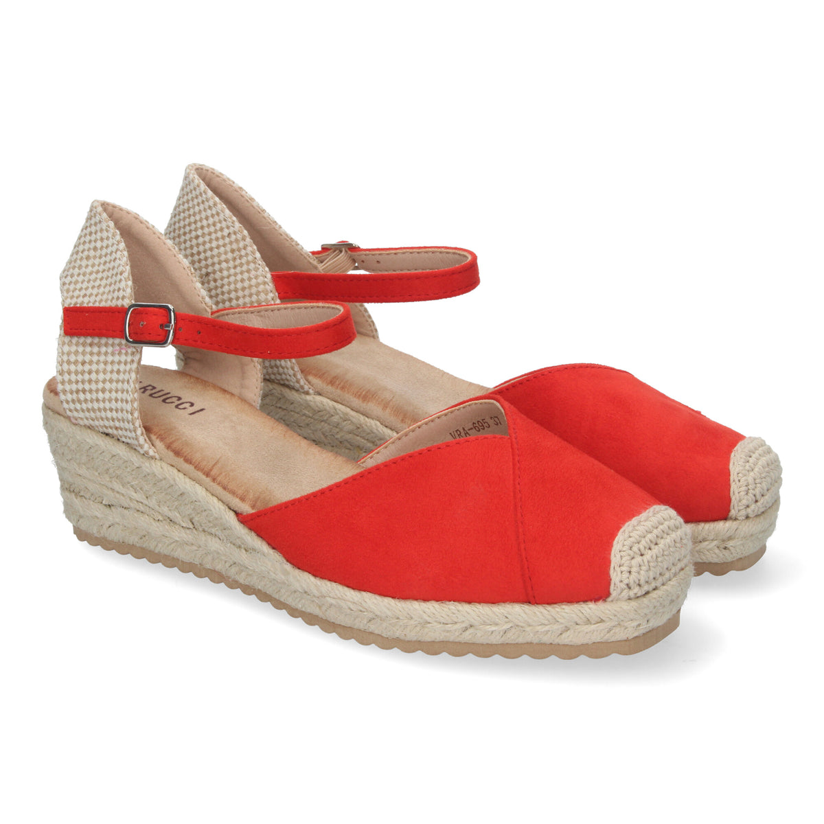 Sandalias Rojas Cuña Mujer Clio 002