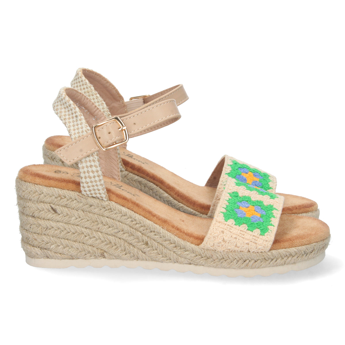 Sandalias Verdes Cuña Mujer Cibeles 002