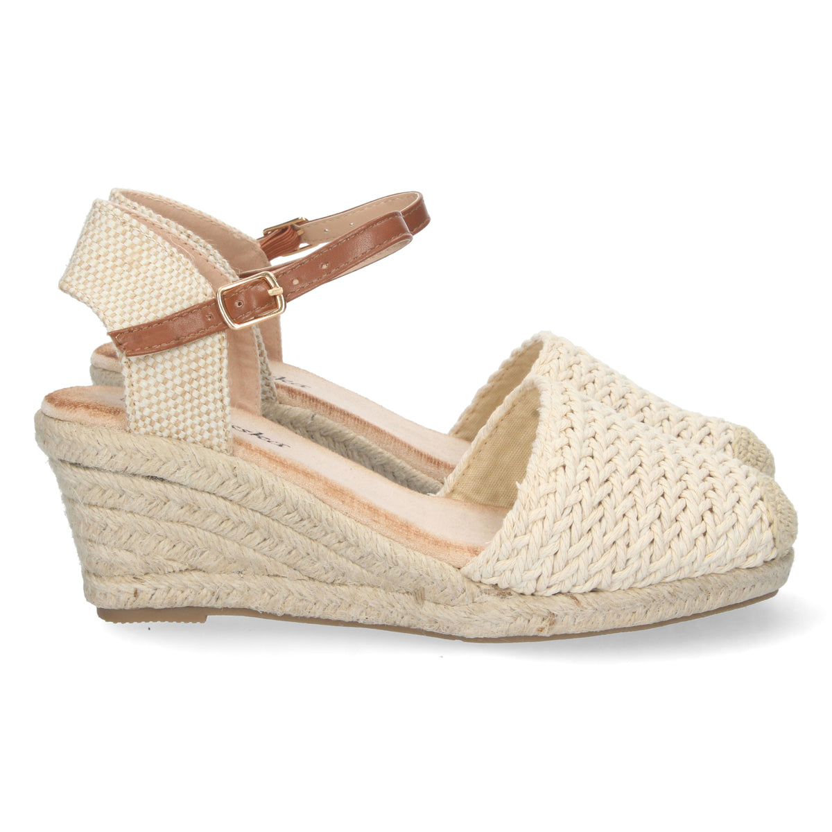 Sandalias Beige Cuña Mujer Ilaria 003