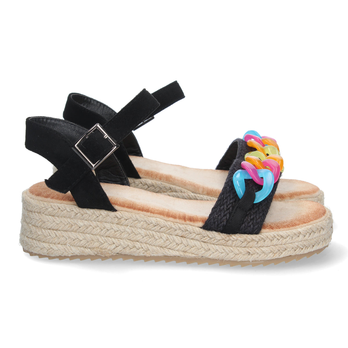 Sandalias Negras Plataforma Mujer Selene 002