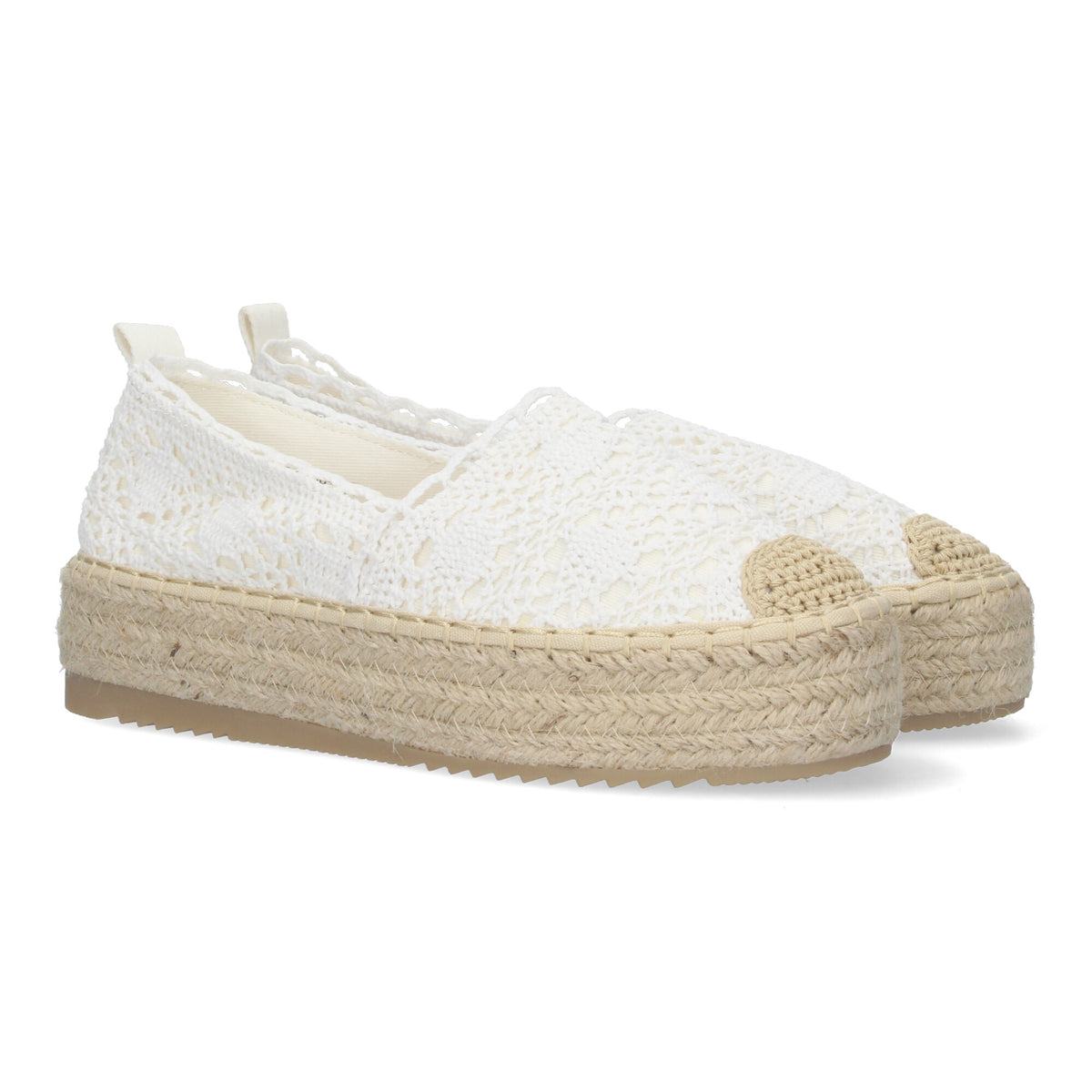 Sandalias Blancas Plataforma Mujer Larentia 001